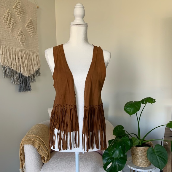 American Eagle Outfitters Jackets & Blazers - American Eagle Fringe Vest